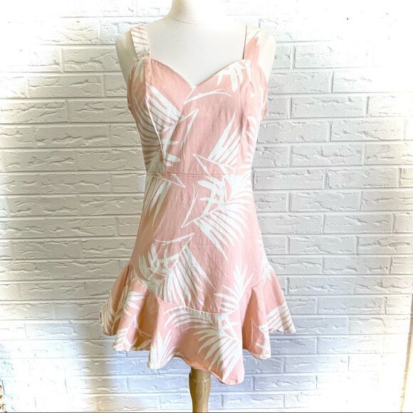 Pink Lily Pink Palm Dress M - Picture 4 of 6